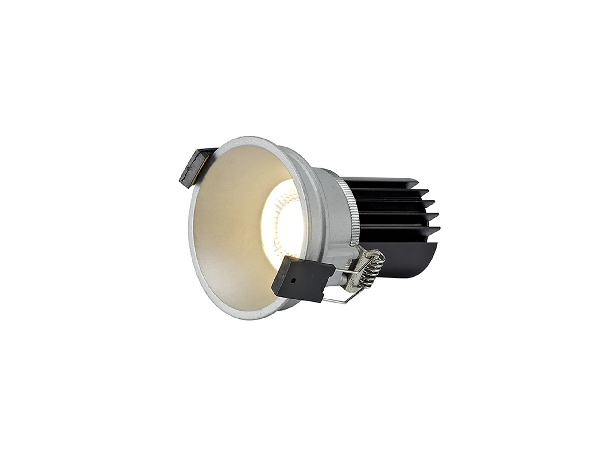 Bania 12 Powered by Tridonic  12W 4000K 1200lm 24° CRI>90 LED Engine; 350mA Silver Fixed Recessed Spotlight; IP20